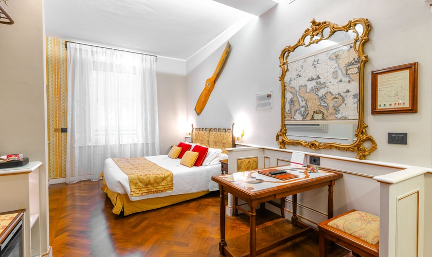 Chambre Double Deluxe Art Hôtel Commercianti Bologne Chambre Double Deluxe Art Hôtel Commercianti Bologne