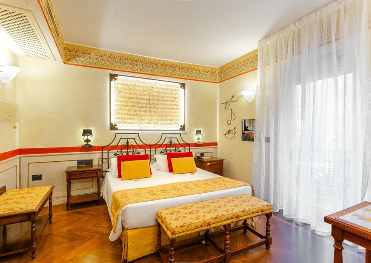 Chambre Double Deluxe avec Terrasse  Art Hôtel Commercianti Bologne