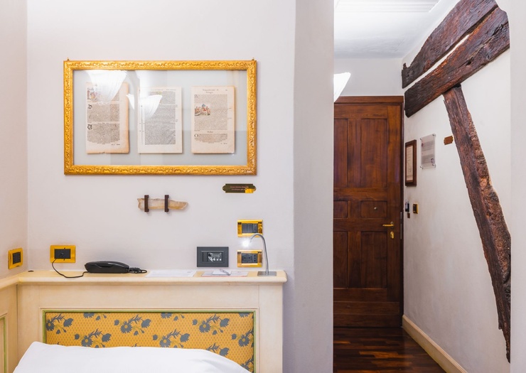 Chambre Individuelle  Art Hôtel Commercianti Bologne