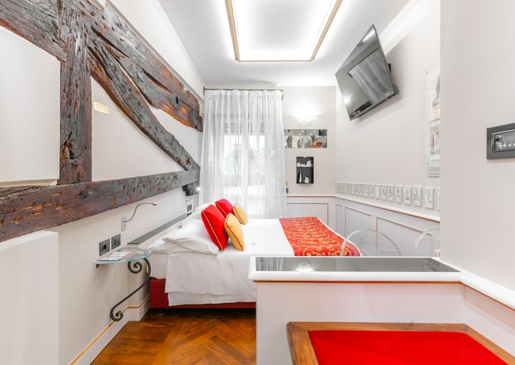 Chambre Double Classique  Art Hôtel Commercianti Bologne