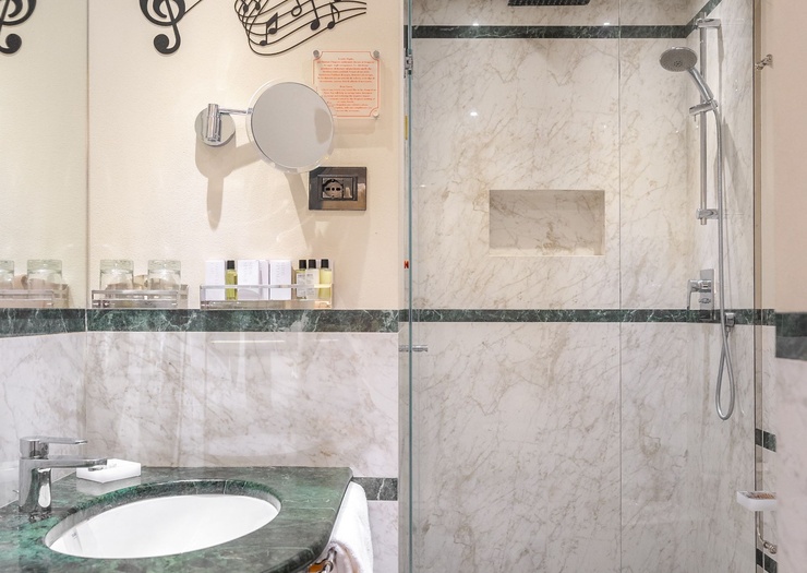 Chambre Double Deluxe avec Terrasse  Art Hôtel Commercianti Bologne