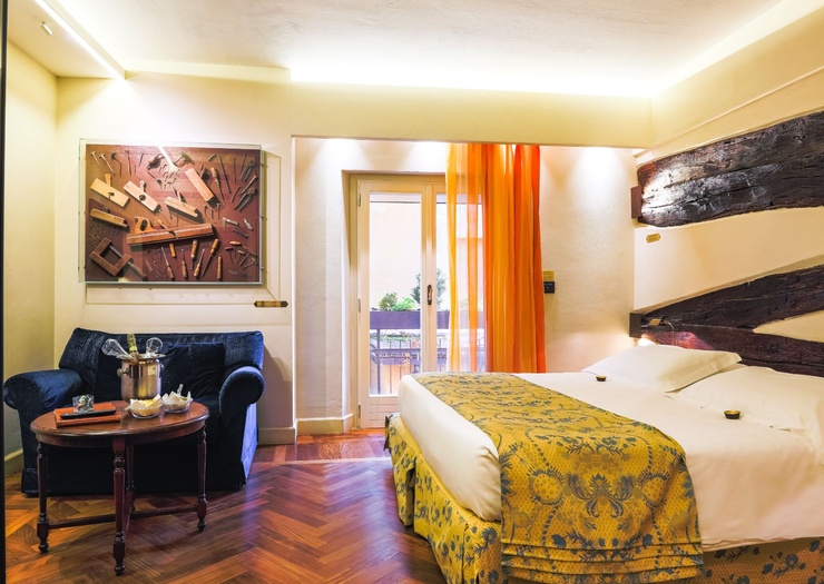 Chambre Double Deluxe  Art Hôtel Commercianti Bologne