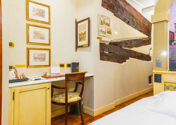 Chambre Individuelle  Art Hôtel Commercianti Bologne