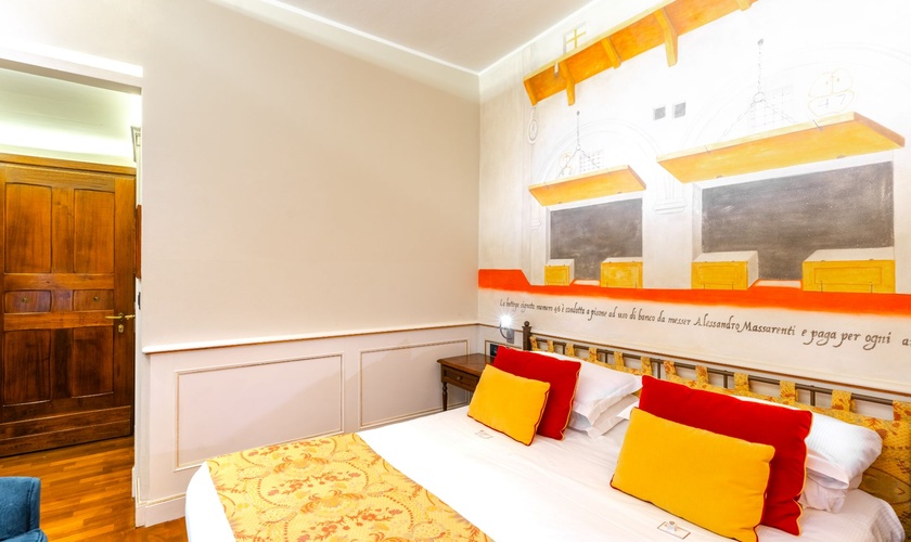 Chambre Double Classique  Art Hôtel Commercianti Bologne