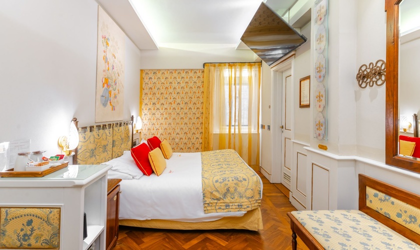 Chambre Double Classique  Art Hôtel Commercianti Bologne