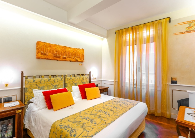 Chambre Double Classique  Art Hôtel Commercianti Bologne