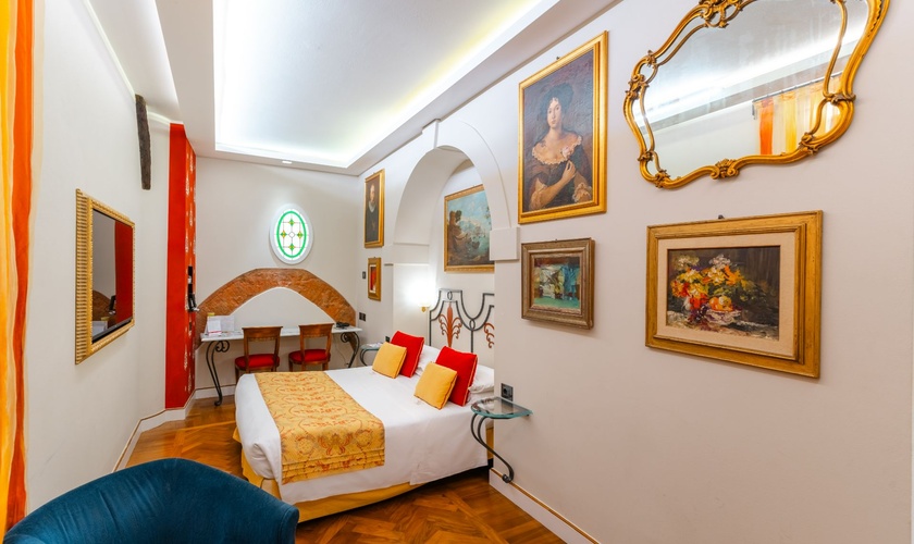 Chambre Double Classique  Art Hôtel Commercianti Bologne