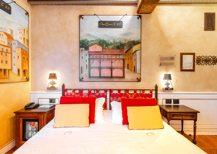 Chambre Double Deluxe avec Terrasse  Art Hôtel Commercianti Bologne