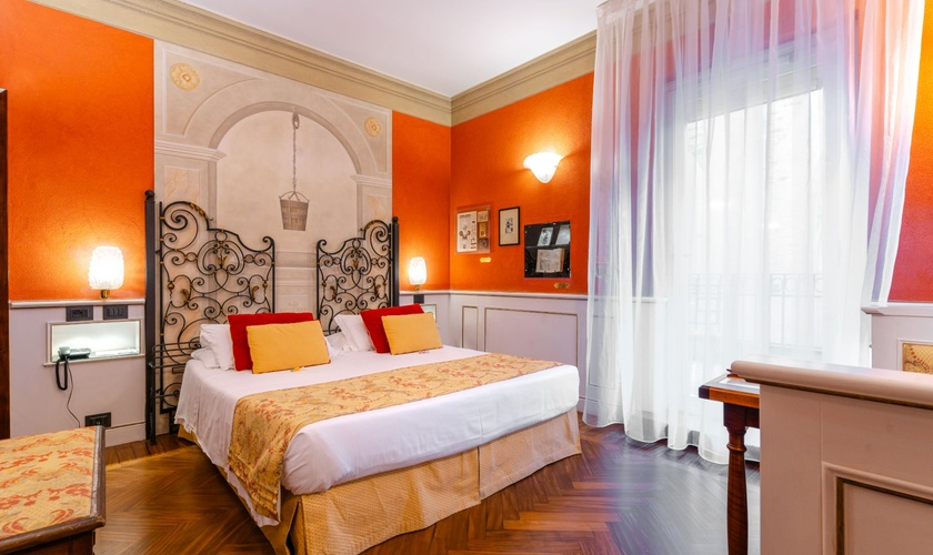 Chambre Double Deluxe avec Terrasse Art Hôtel Commercianti Bologne Chambre Double Deluxe avec Terrasse Art Hôtel Commercianti Bologne