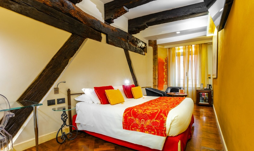 Chambre Double Deluxe Art Hôtel Commercianti Bologne Chambre Double Deluxe Art Hôtel Commercianti Bologne