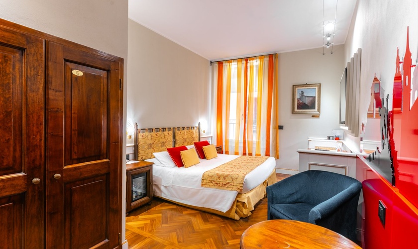 Chambre Double Classique  Art Hôtel Commercianti Bologne