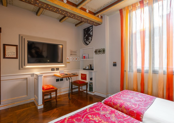 Chambre Double Deluxe  Art Hôtel Commercianti Bologne