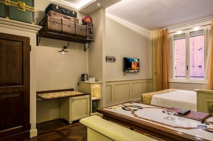 Chambre double classique art hotel commercianti bologne Chambre double classique art hotel commercianti bologne