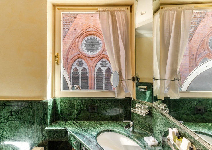 Chambre Double Deluxe avec Terrasse  Art Hôtel Commercianti Bologne