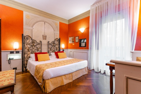 Chambre Double Deluxe avec Terrasse  Art Hôtel Commercianti à Bologne