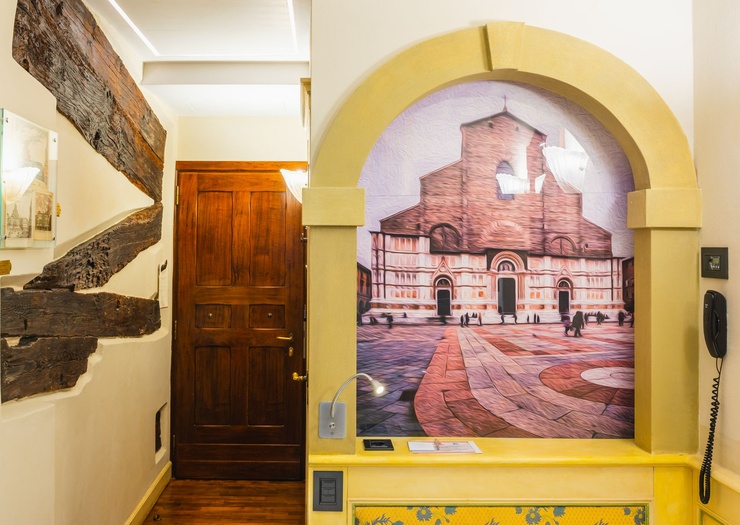 Chambre Individuelle  Art Hôtel Commercianti Bologne