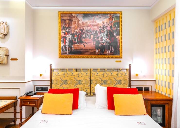 Chambre Double Classique  Art Hôtel Commercianti Bologne