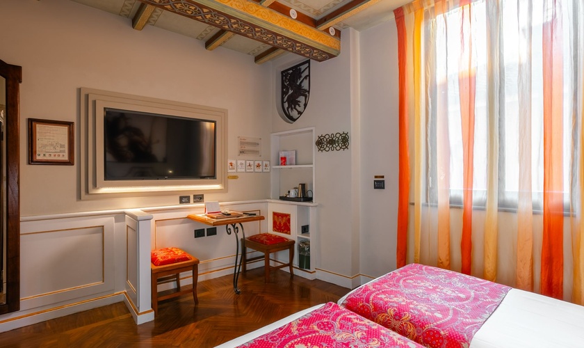 Chambre Double Deluxe Art Hôtel Commercianti Bologne Chambre Double Deluxe Art Hôtel Commercianti Bologne