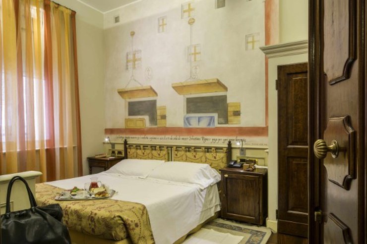 Chambre double classique art hotel commercianti bologne Chambre double classique art hotel commercianti bologne
