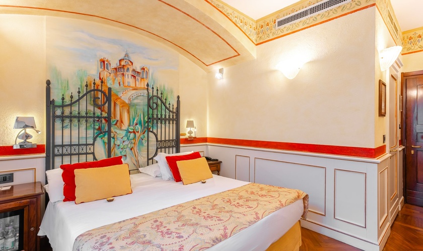Chambre Double Deluxe Art Hôtel Commercianti Bologne Chambre Double Deluxe Art Hôtel Commercianti Bologne
