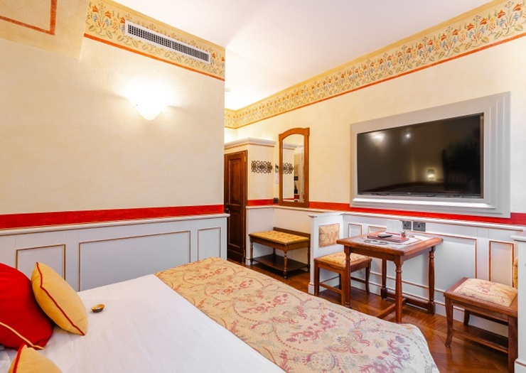 Chambre Double Deluxe  Art Hôtel Commercianti Bologne
