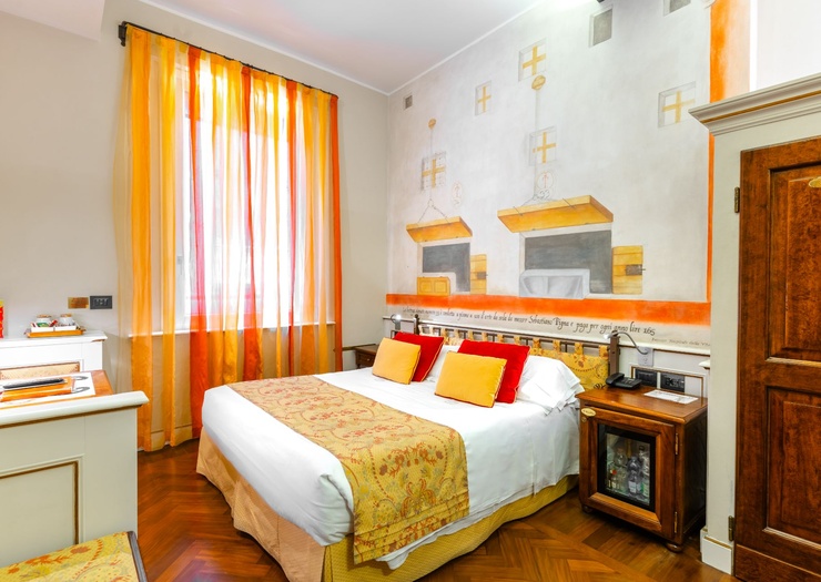 Chambre Double Classique  Art Hôtel Commercianti Bologne