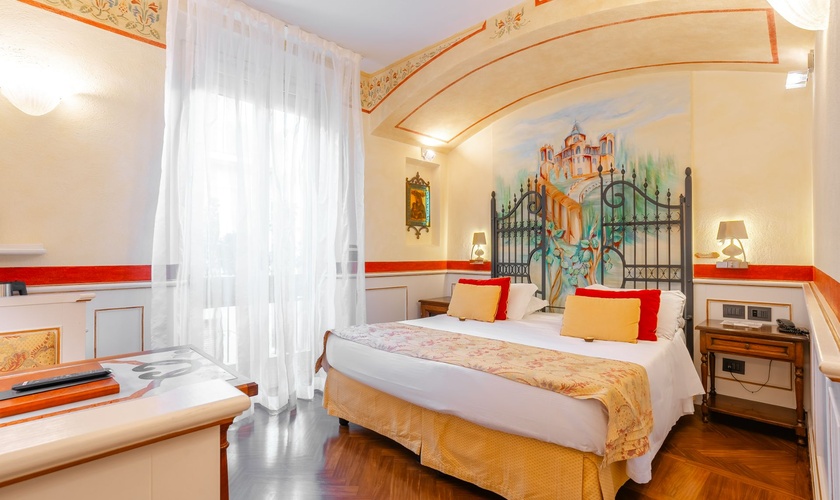 Chambre Double Deluxe Art Hôtel Commercianti Bologne Chambre Double Deluxe Art Hôtel Commercianti Bologne