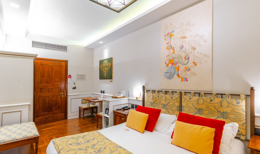 Chambre Double Classique  Art Hôtel Commercianti Bologne