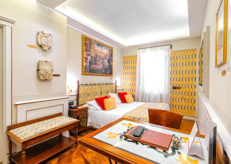 Chambre Double Classique  Art Hôtel Commercianti Bologne