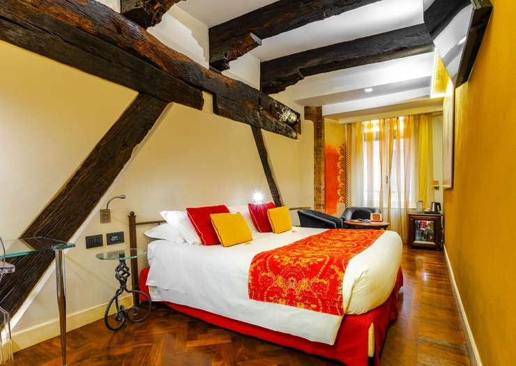 Chambre Double Deluxe  Art Hôtel Commercianti Bologne