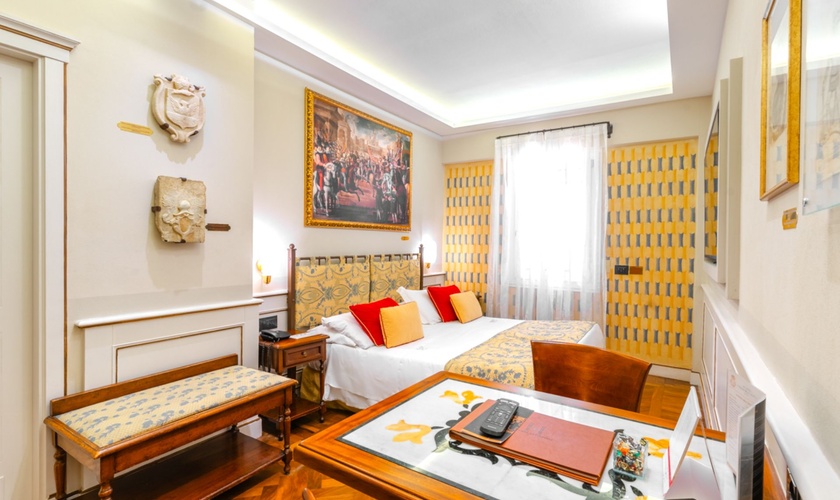 Chambre Double Classique  Art Hôtel Commercianti Bologne