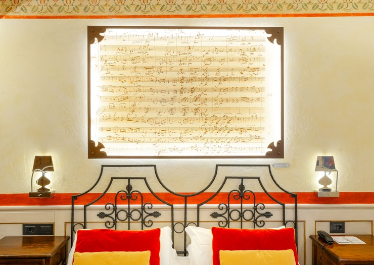 Chambre Double Deluxe avec Terrasse  Art Hôtel Commercianti Bologne