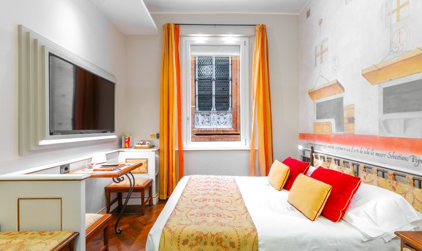 Chambre Double Classique  Art Hôtel Commercianti Bologne
