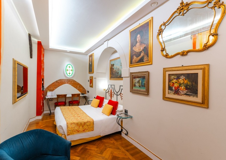 Chambre Double Classique  Art Hôtel Commercianti Bologne
