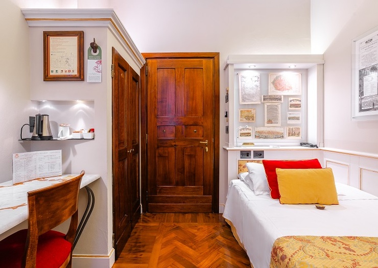 Chambre Individuelle  Art Hôtel Commercianti Bologne