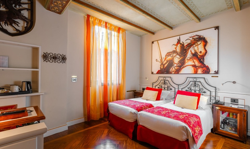 Chambre Double Deluxe Art Hôtel Commercianti Bologne Chambre Double Deluxe Art Hôtel Commercianti Bologne