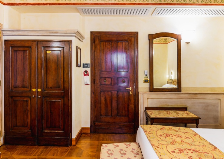 Chambre Double Deluxe avec Terrasse  Art Hôtel Commercianti Bologne