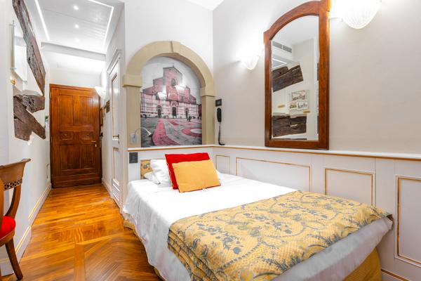 Chambre Individuelle Art Hôtel Commercianti à Bologne Chambre Individuelle Art Hôtel Commercianti à Bologne