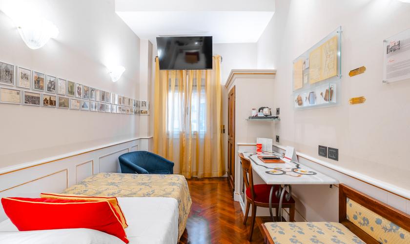Chambre Individuelle Art Hôtel Commercianti Bologne Chambre Individuelle Art Hôtel Commercianti Bologne