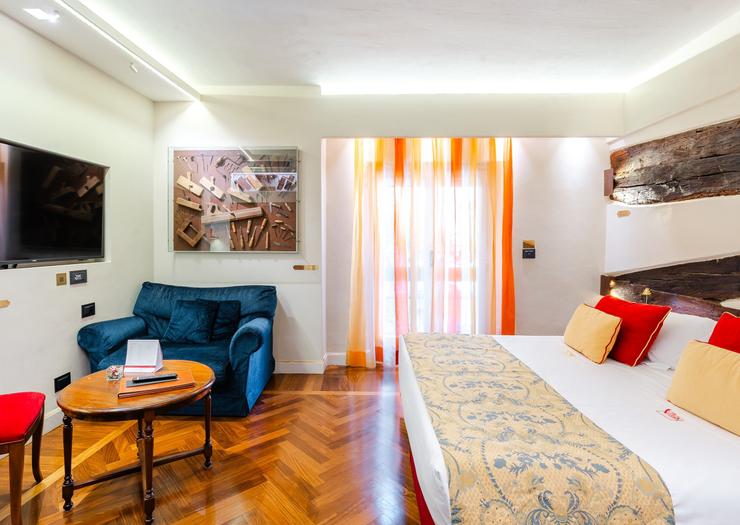 Chambre Double Deluxe Art Hôtel Commercianti Bologne Chambre Double Deluxe Art Hôtel Commercianti Bologne
