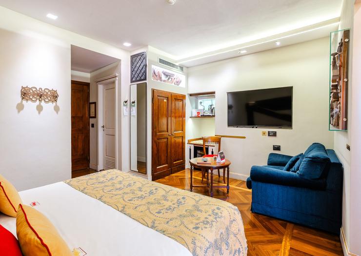 Chambre Double Deluxe Art Hôtel Commercianti Bologne Chambre Double Deluxe Art Hôtel Commercianti Bologne