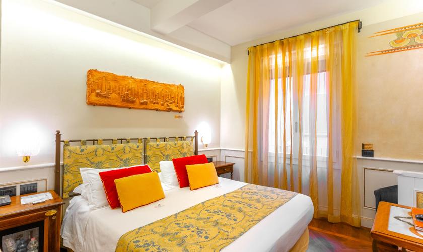 Chambre Double Classique Art Hôtel Commercianti Bologne Chambre Double Classique Art Hôtel Commercianti Bologne