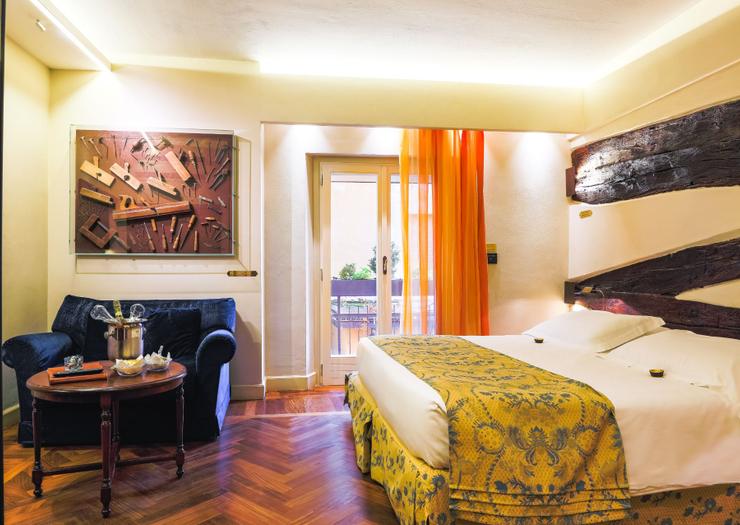 Chambre Double Deluxe Art Hôtel Commercianti Bologne Chambre Double Deluxe Art Hôtel Commercianti Bologne