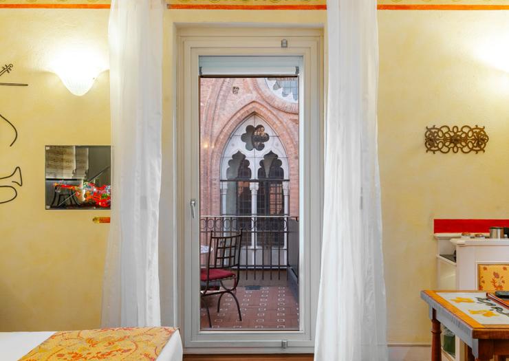 Chambre Double Deluxe avec Terrasse Art Hôtel Commercianti Bologne Chambre Double Deluxe avec Terrasse Art Hôtel Commercianti Bologne